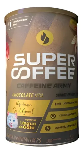 Supercoffee 3.0 Super Coffee (380g) - Caffeine Army Sabor Língua De Gato Kopenhagen