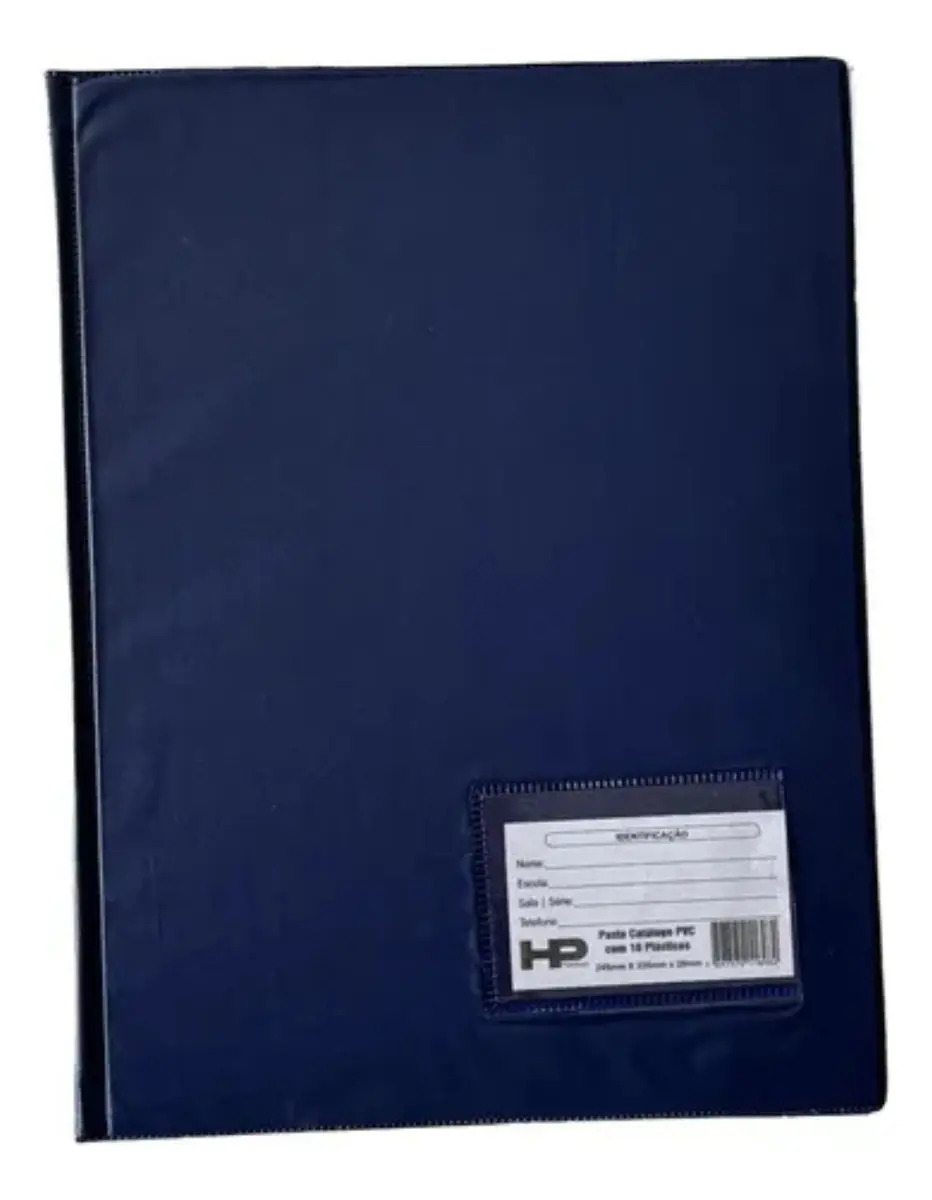 Pasta Catálogo Ofício 30 Plásticos - Variedade Em Cores Cor Azul-marinho