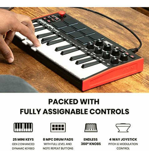 Akai Professional Mpk Mini Mk3 Teclado Controlador Midi Usb