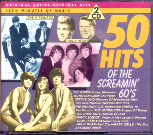 50 Hits - Kinks Donovan Sledge Status Quo Yarbirds 2cd 