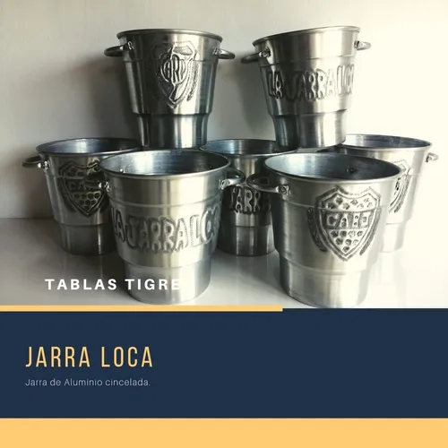 Jarra Loca Fernet Cerveza Aluminio Cincelado Chop Gigante