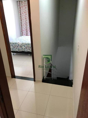 Rio Litoral Imóveis Oferece Para Venda, Excelente Casa Duplex No Bairro Jardim Marileia Em Rio Das Ostras! - Ca1157