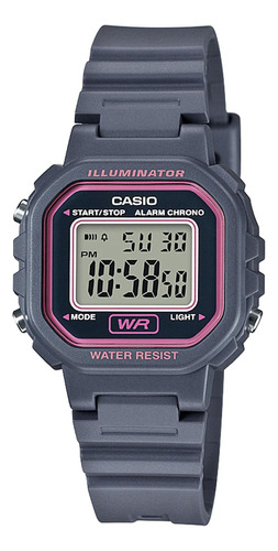 Reloj Casio La-20wh-8a Resina Juvenil Gris