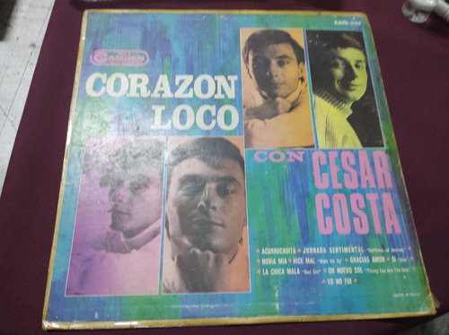 César Costa Corazon Loco Vínyl, Lp, Acetato