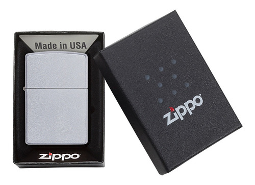 Imagen 4 de 10 de Zippo Lighter Encendedor Satin Chrome + 6 Piedras