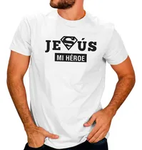Comprar Playera Cristiana Religiosa Jesús Mi Héroe #43
