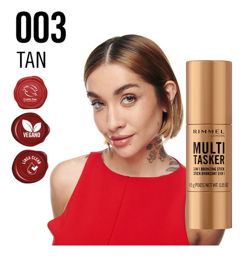 Bronzer 3 En 1 Rimmel London Multitasker Tan 003
