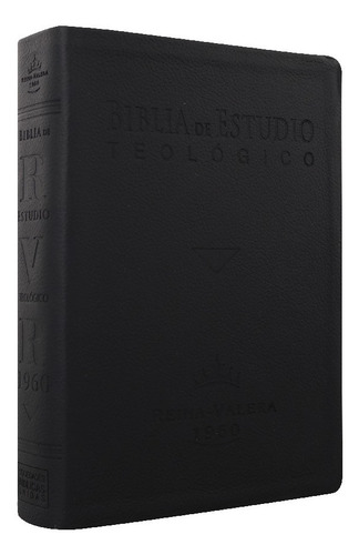 Imagen 2 de 10 de Biblia De Estudio Teológico Rvr 1960 Simil Piel Negro/índice