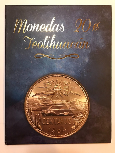 Monedas Antiguas Mexicanas, Lote Álbum 20 Cent. Teotihuacán