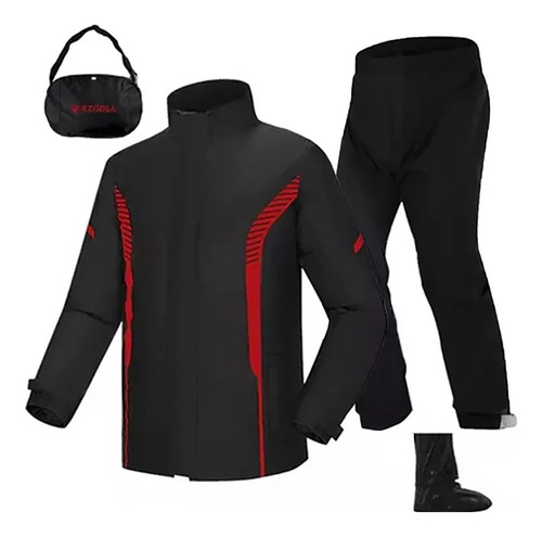 Roupa De Chuva Moto Conjunto Motoqueiro Nylon Emborrachado I