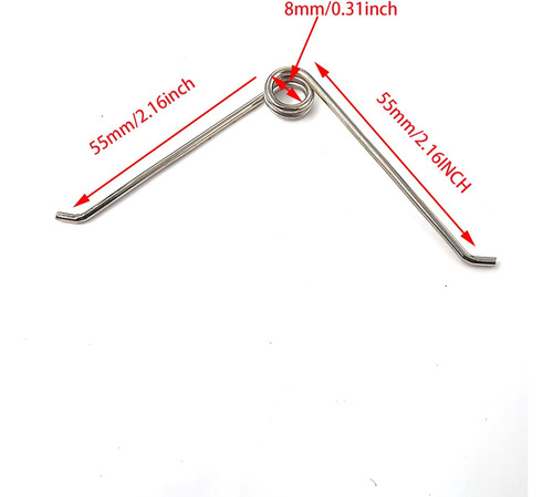 4 Piezas De Tijeras De Acero Inoxidable Pequeño Resorte De T
