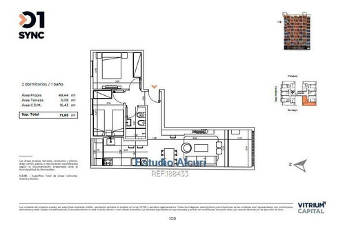 Imagen 11 de 13 de Venta 2 Dormitorios Proyecto En Obra 1er Piso Cw188433