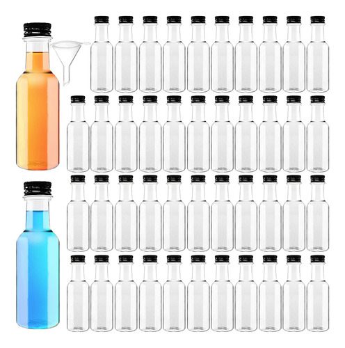 Mini Botellas De Licor, Paquete De 50 Botellas Vacias Con Ta