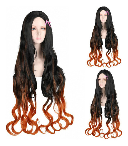 Demon Slayer Kochou,nezuko,kanroji,kamado,cosplay Peluca