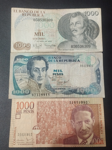 Colombia Mil Pesos Galán 1979