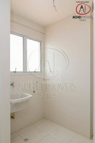 Imagem 6 de 11 de Apartamento Com 2 Dormitórios, Sala Com Sacada, 1 Vaga, Prédio Com Lazer, À Venda, 67 M² Por R$ 459.000 - Encruzilhada - Santos/sp - Ap10497