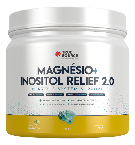 True Magnésio + Inositol + Triptofano 2.0 True Source (375g)