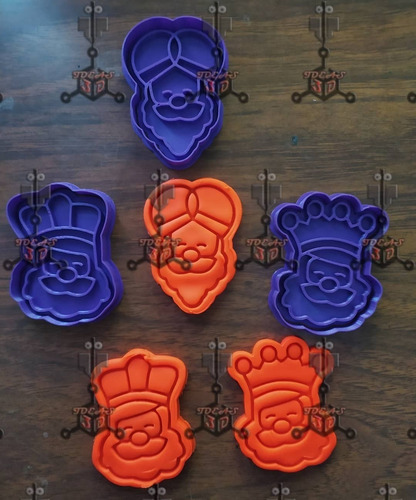 Imagen 3 de 3 de Cortador Marcador Reyes Magos- Figura Plastica