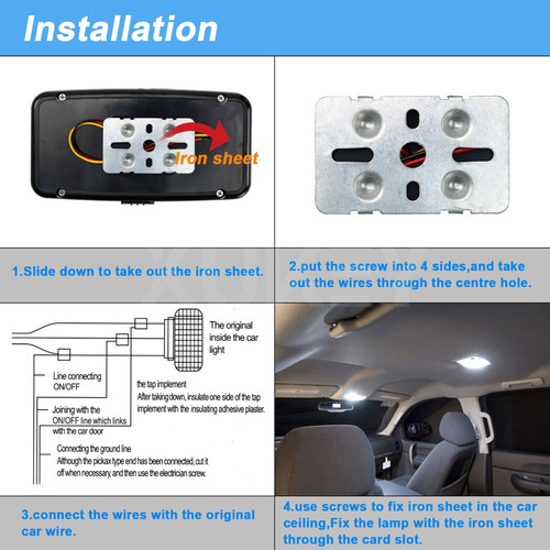 Luces Universales De 36 Led Para Interiores De Automóviles