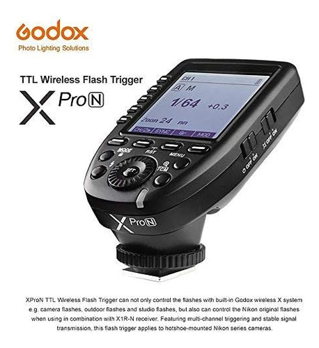 Transmisor Inalámbrico Godox Xpro-n Ttl Con Disparador De Fl
