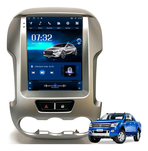 Central Multimidia Tesla Android Carplay Sem Fio Gps Radio