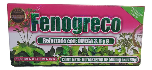 Fenogrerco Reforzado Con Omega 3, 6 Y 9 Jardin Paz C/60 Tabs