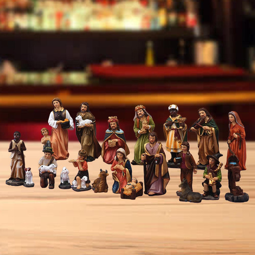 20 Juegos De Nacimiento Para Navidad, Adorno De Pesebre De