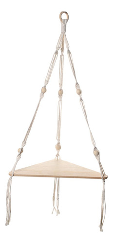 Estante Colgante De Macramé Estante De Esquina Estante