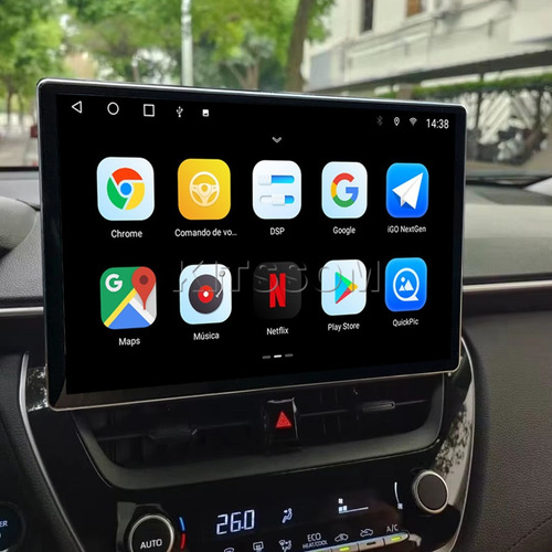 Central Multimídia Toyota Corolla V2 Tesla 13