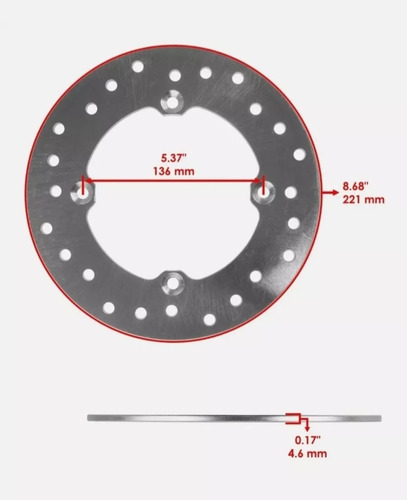 Disco De Freno Para Can Am Maverick 1000 Y Varios Modelos