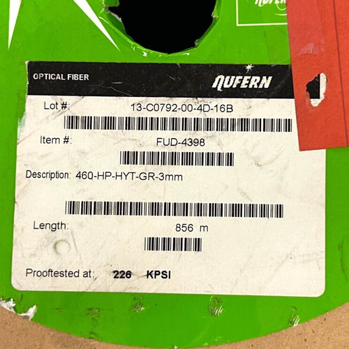Nufern Fud-4398 Optical Fiber Cable 460-hp-hyt-gr-3mm - Eeh