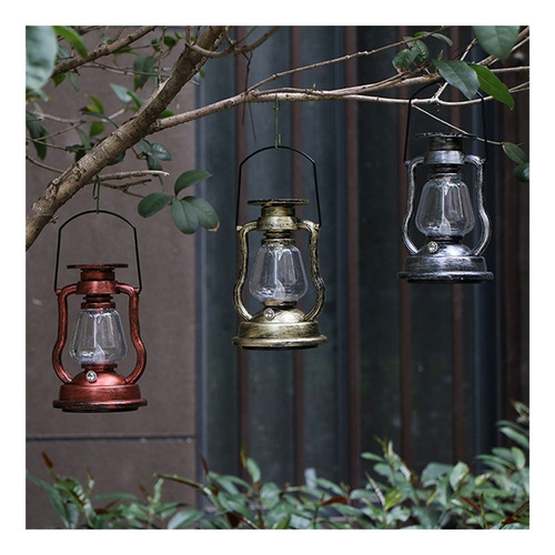 Lámpara Portátil Retro Luz Colgante Solar Led Linterna