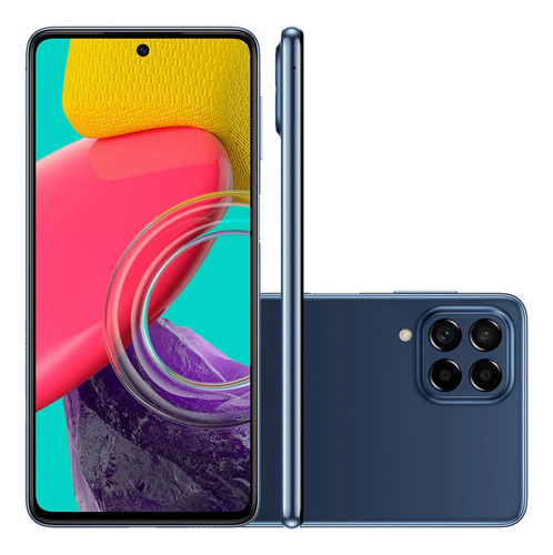 Smartphone Samsung M53 128gb Android 12 Ram 8gb 5g Azul