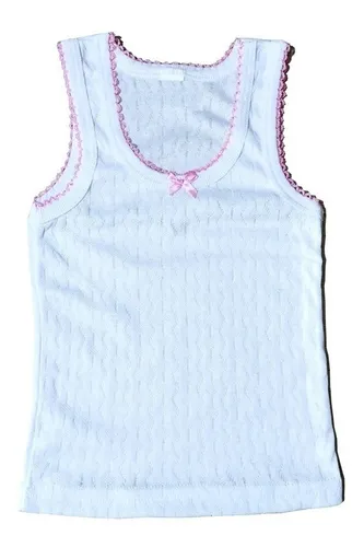 6piezas Camiseta Para Ni a Rombo Blanca