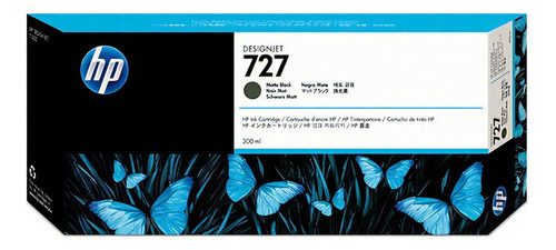 Cartucho HP 727 Designjet, negro mate, 1 pieza, 1q12a