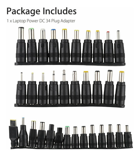 Soulbay 34pcs Dc Plug Set Jack Portátiles Entrega Inmediata