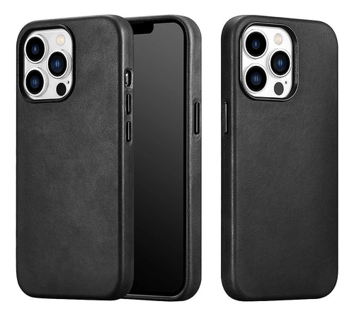Case Capa Para iPhone 13 14 15 Promax Couro Legitimo Magsafe