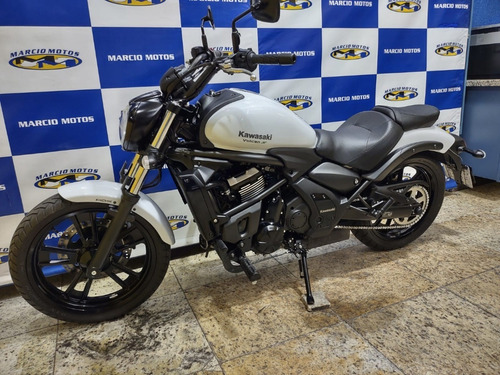 Imagem 6 de 10 de Kawasaki Vulcan 650 Abs 17/18 Branca