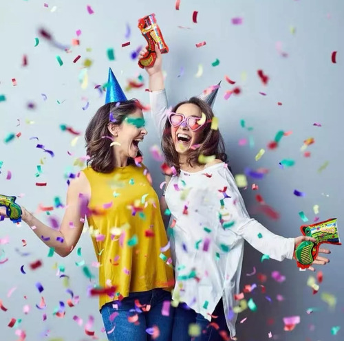 Globo Pistola Lanza Papel Confetti X50 Unidades