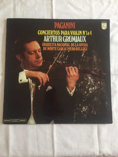 Arthur Grumiaux Paganini Disco Vinilo Lp De Monte Carlo