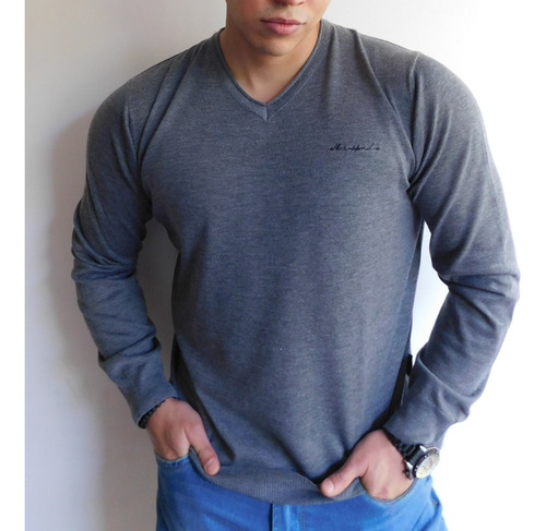 Exclusivo Sweater Ellus, Grey Xl