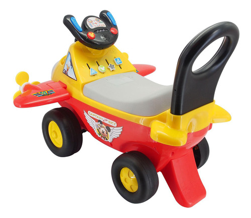 Carrito Correpasillo Avión Montable Mickey 1a3 C Luz Sonido