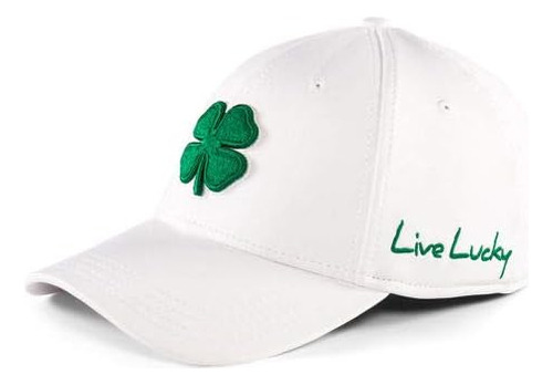 Gorra Black Clover Premium Flex Blanco Y Verde S - M, Trébol