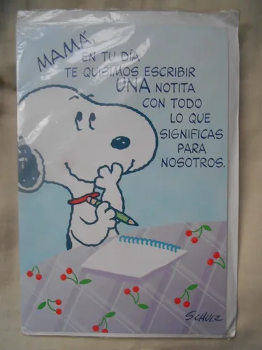 comprar Tarjeta Felicitación Mamá Hallmark Village Snoopy Peanuts