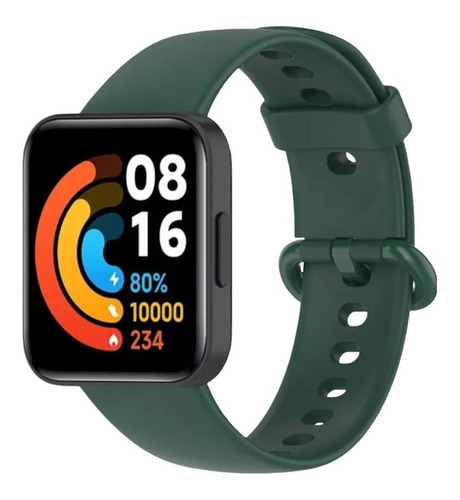 Correa de caucho de silicona para Xiaomi Redmi Mi Watch 2 Lite - Color verde
