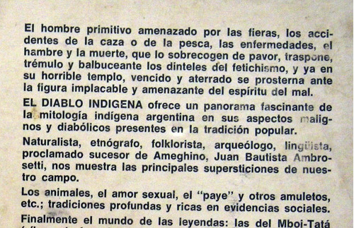 Juan Ambrosetti El Diablo Indígena Supersticiones Argentina 