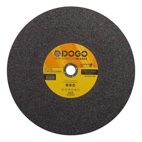 Disco Corte Sensitiva 355 X 3 X 25,4 Dogo 14 Pulgadas