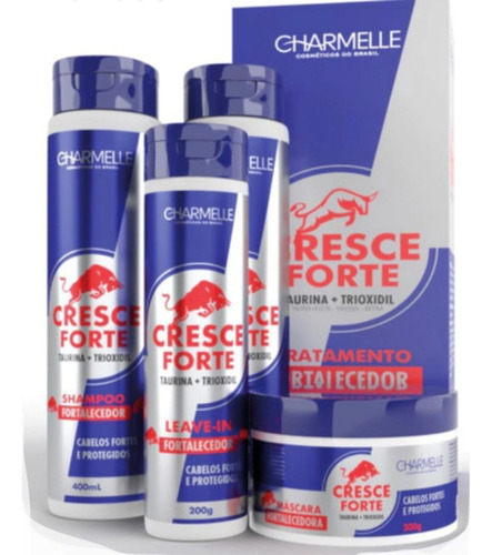 Crece Fuerte Anti Caída Pelos Largos Kit 4 Productos Brasil