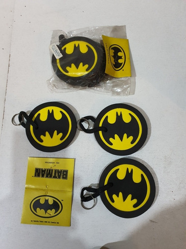 3 Llaveros Circulares Batman Dc Comics. 1980 Coleccion