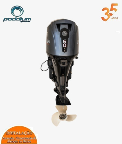 Imagem 2 de 3 de Motor De Popa Hidea 60hp 4t Power Trim Partida Elét. Remoto